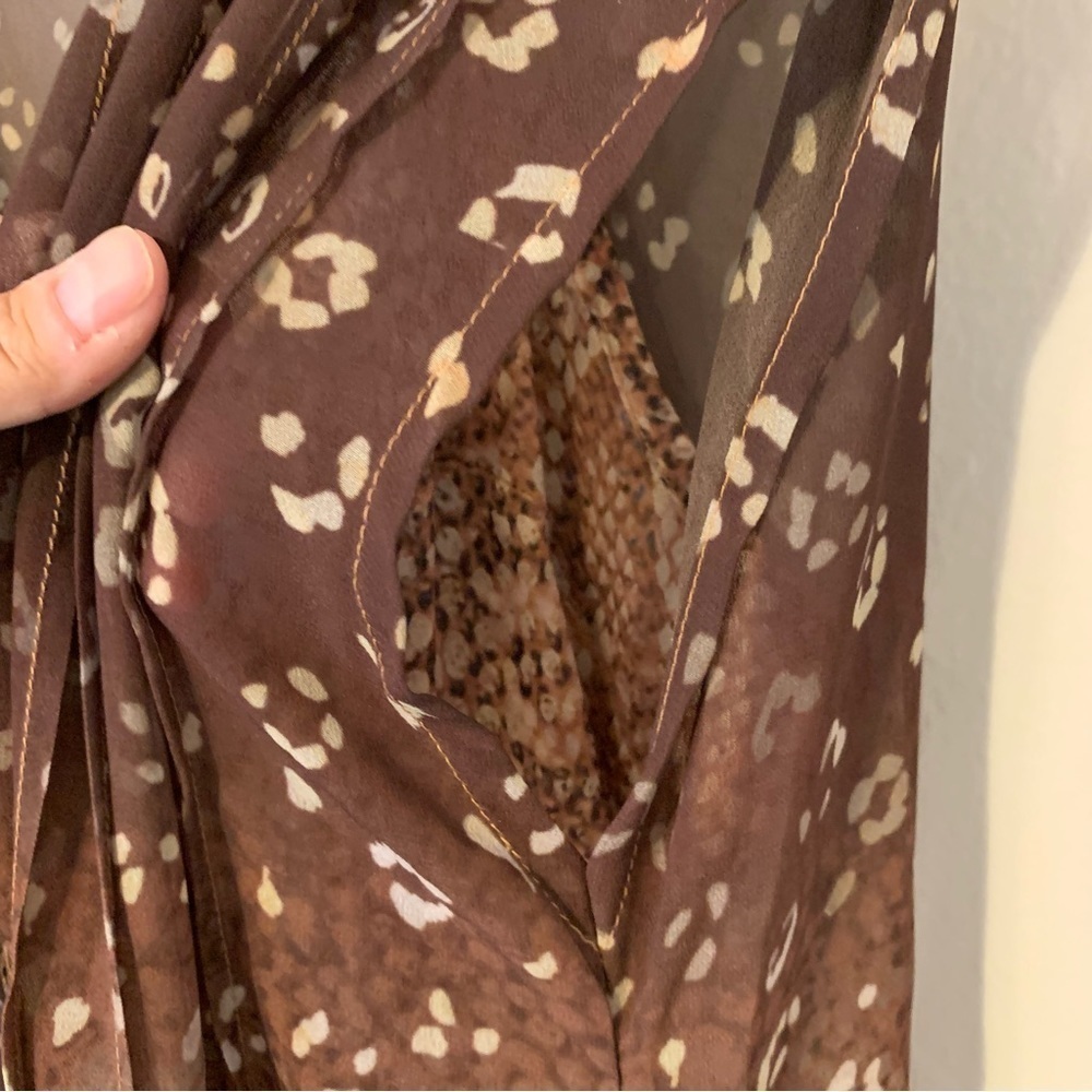 Soft Surroundings Catriona Chiffon Maxi Dress 2 Piece - Picture 5 of 13